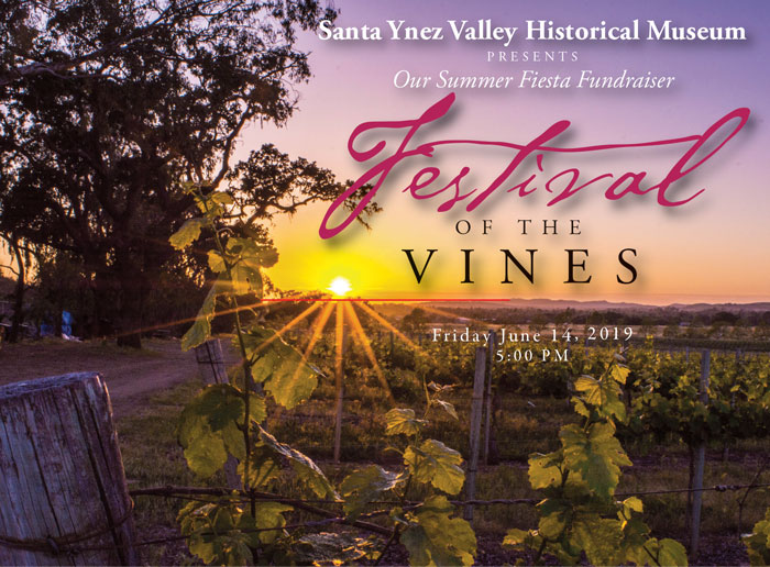 front of 2019 Festival of the Vines Invitation